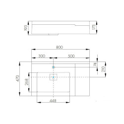 Раковина Aquaton Сакура 80