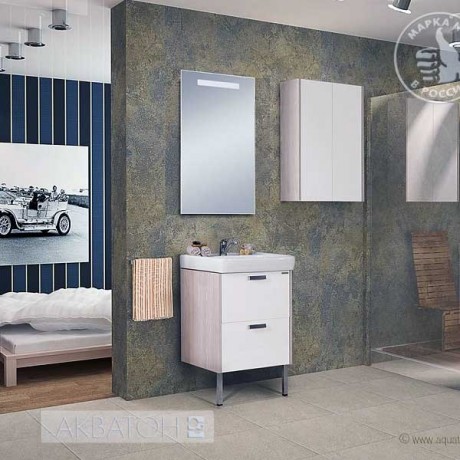 Тумба с раковиной Aquaton Йорк 55